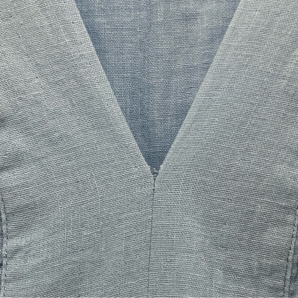 Lake Gauze Caftan Dress in Morning Blue Sz M - Picture 10 of 10